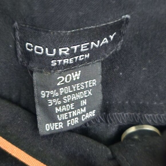 Courtenay Stretch Microfiber Black Wide Leg Pants Size 20W - Picture 4 of 4